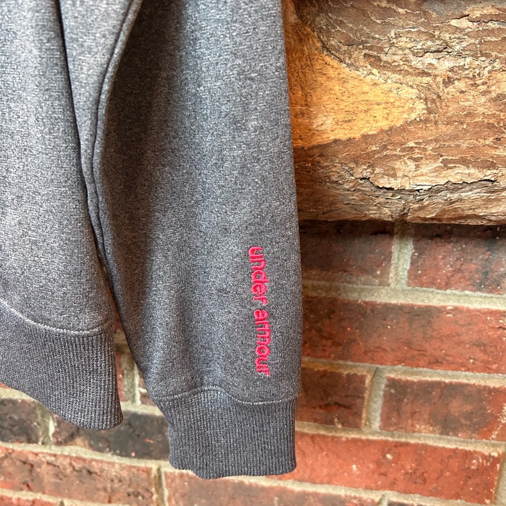 Women’s Small Pink and Grey Under Armour Hoodie - Picture 4 of 4